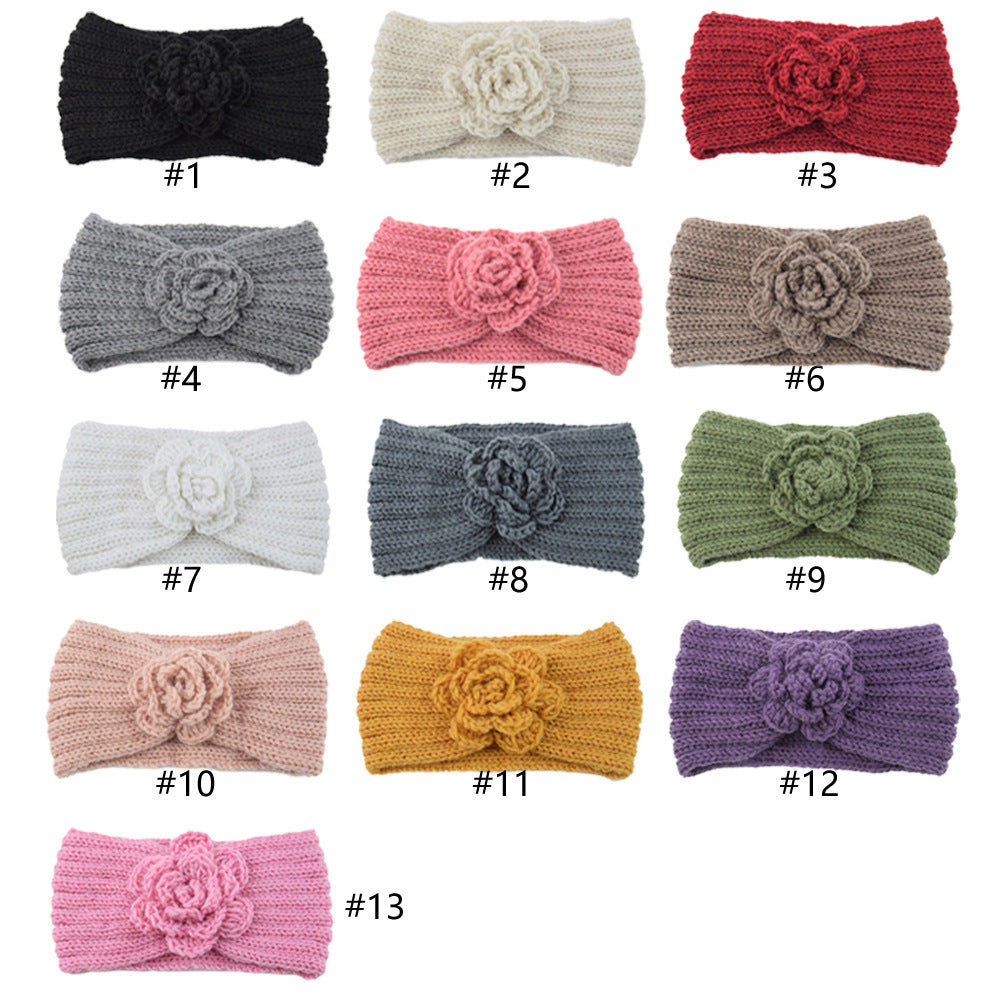 Camellia Knitted Wool Headband Movement
