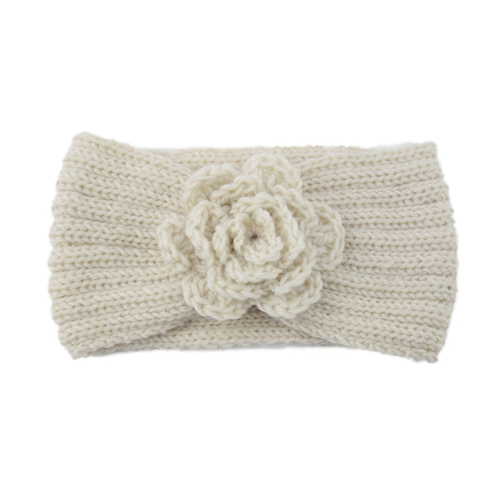 Camellia Knitted Wool Headband Movement