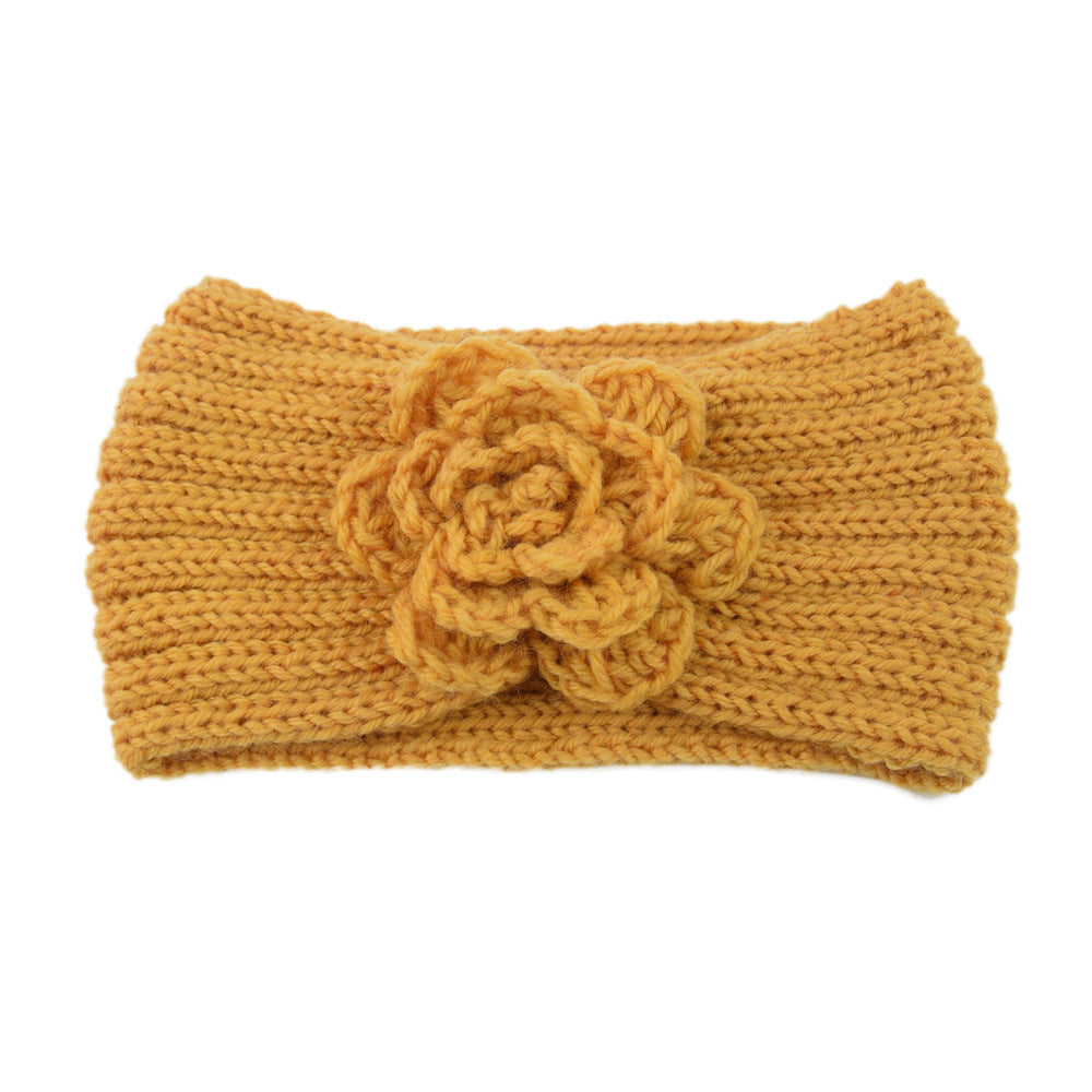 Camellia Knitted Wool Headband Movement