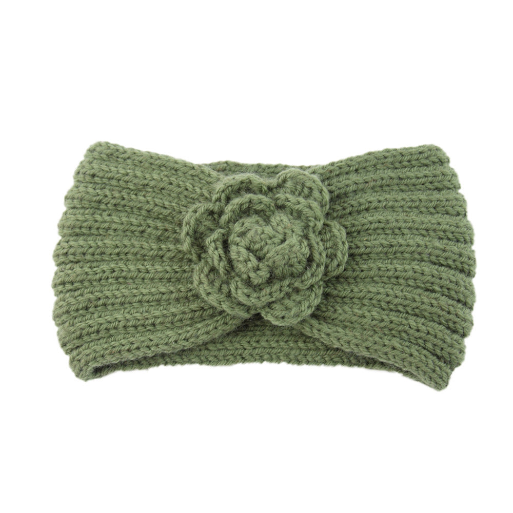 Camellia Knitted Wool Headband Movement