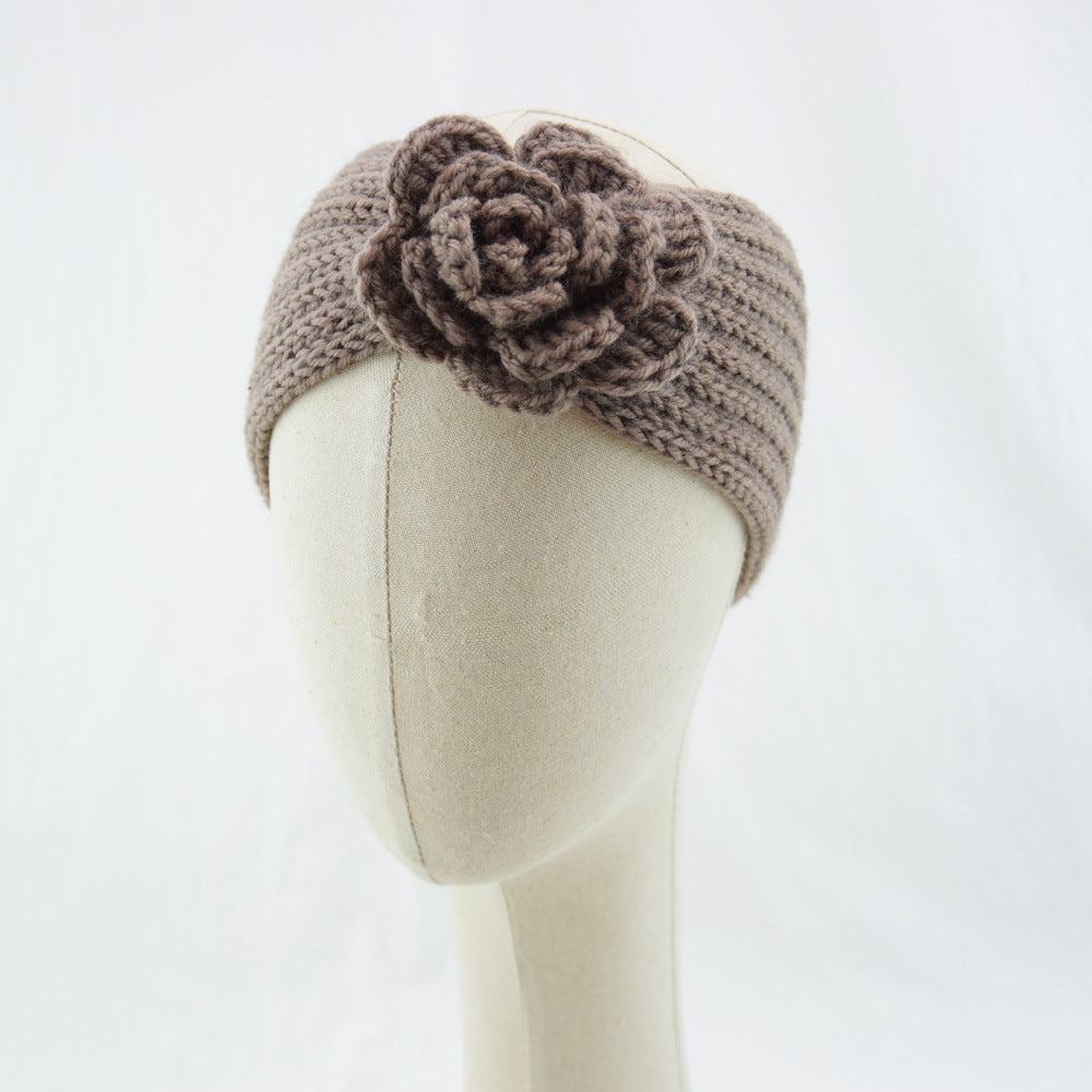 Camellia Knitted Wool Headband Movement