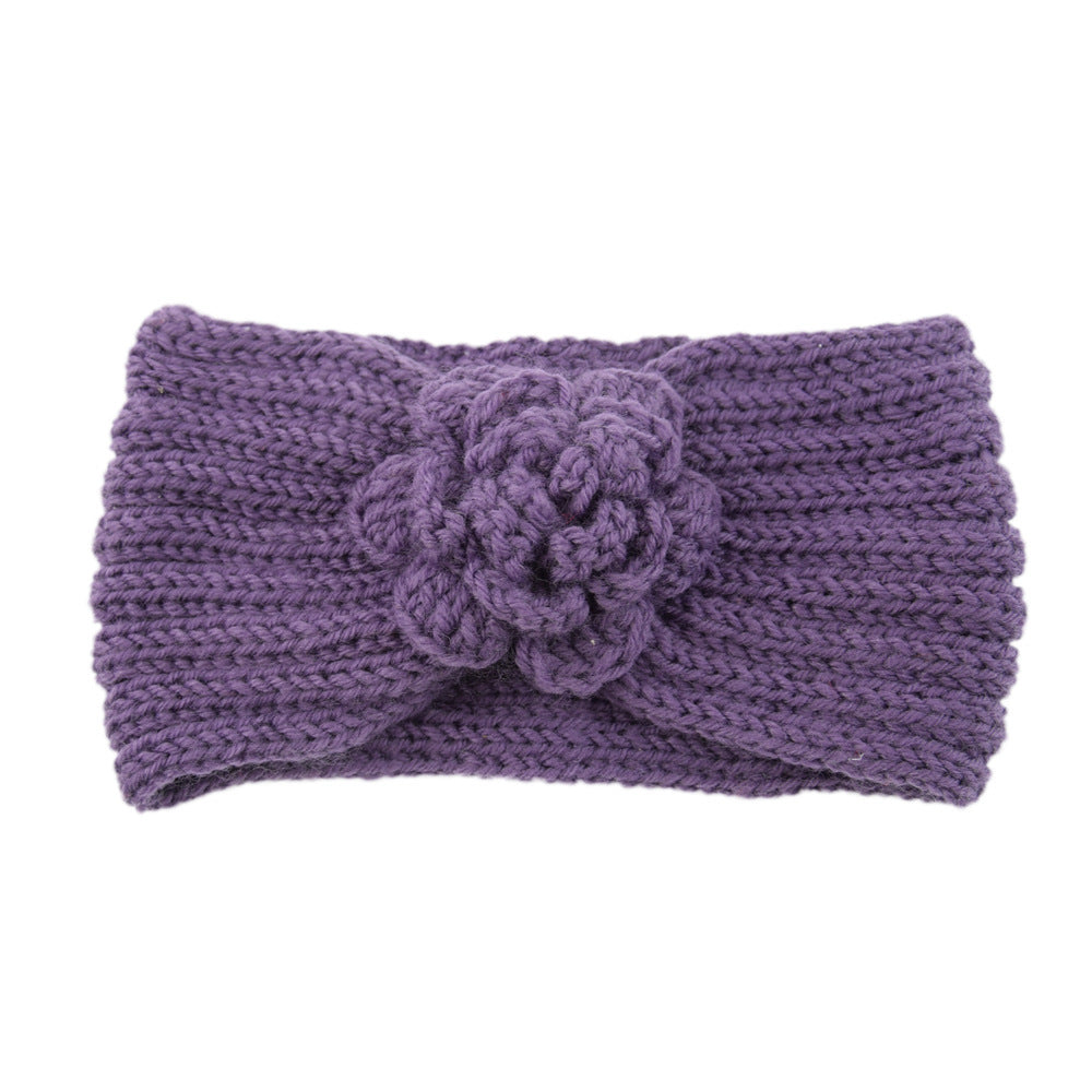 Camellia Knitted Wool Headband Movement