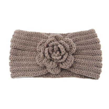 Camellia Knitted Wool Headband Movement