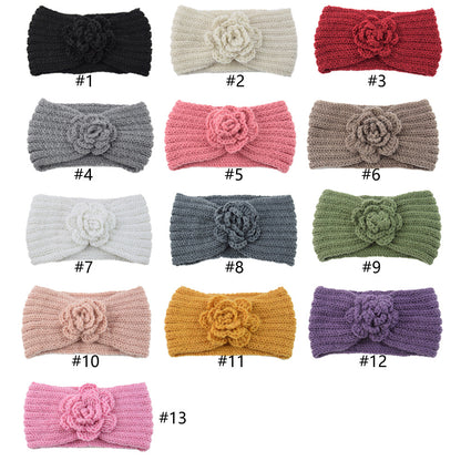 Camellia Knitted Wool Headband Movement